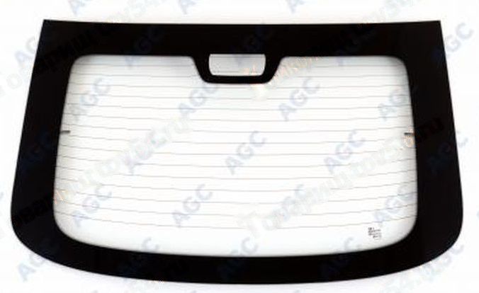 Стекло заднее ВАЗ 2191 Гранта Liftback эл./обогрев ЗАВОД AGC оригинал в компл.с клеммами <b>БОРСТЕК 4027990</b> - изображение