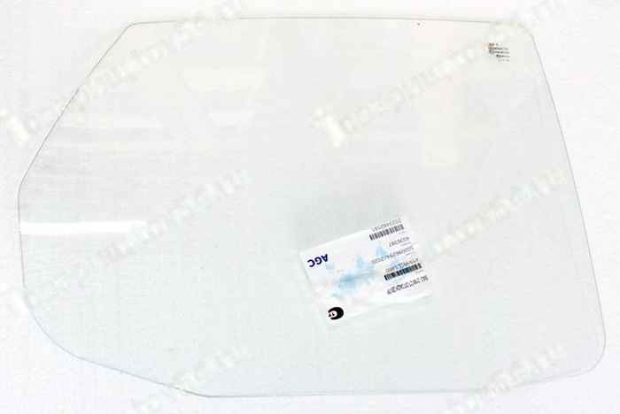 Стекло опускное ВАЗ 1118, 1119 Калина, 2190, 2192 Гранта задней двери правой ЗАВОД AGC оригинал <b>БОРСТЕК 4036387</b> - изображение