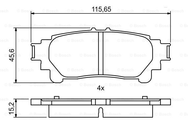 Колодки тормозные дисковые задние <b>BOSCH 0986494873</b> - изображение 6