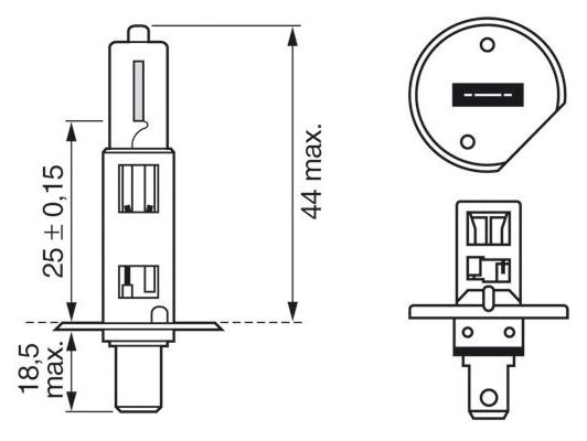 Лампа накаливания H1 12В 55Вт PLUS 50 BOSCH 1 987 301 041 - изображение 3