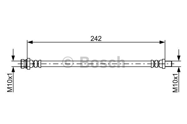 Шланг тормозной <b>BOSCH 1987481895</b> - изображение