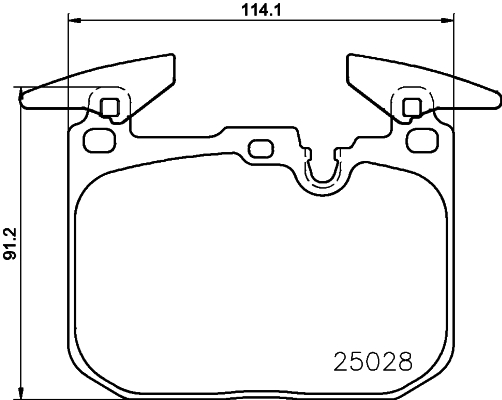 Колодки тормозные <b>BREMBO P06096</b> - изображение