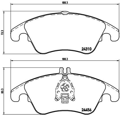 Колодки тормознае дисковые <b>BREMBO P50069X</b> - изображение