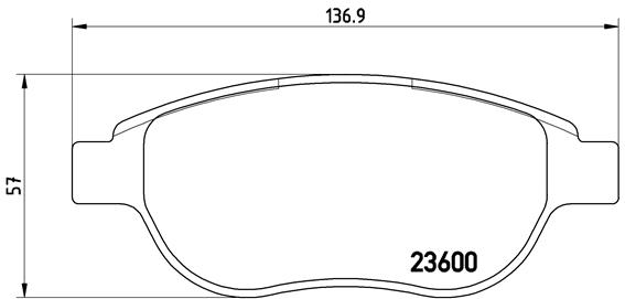 Колодки тормозные дисковые Xtra <b>BREMBO P61068X</b> - изображение