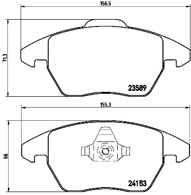 Колодки тормознае дисковые <b>BREMBO P61076X</b> - изображение