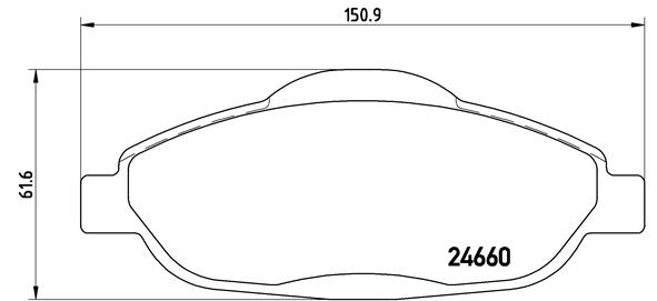 Колодки тормозные дисковые Xtra <b>BREMBO P61101X</b> - изображение