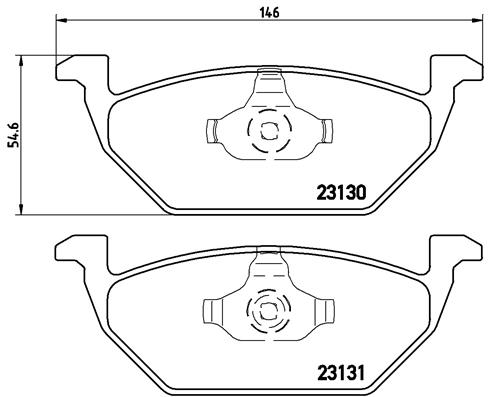 Колодки тормознае дисковые <b>BREMBO P85041X</b> - изображение