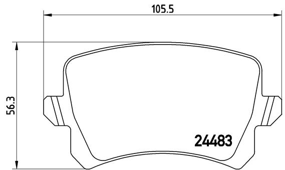 Колодки тормознае дисковые <b>BREMBO P85109X</b> - изображение