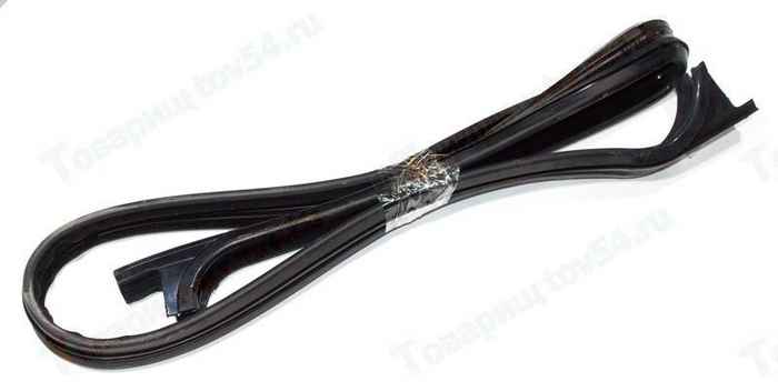 Уплотнитель опускного стекла ВАЗ 21214 (бархотка) передней двери верхн прав <b>БРТ 21214-6103298Р</b> - изображение