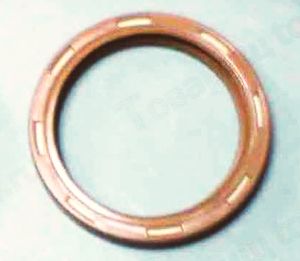 Сальник коленвала Газ 3110 перед ЗМЗ-406 красный <b>БРТ 406.1005034-02Р</b> - изображение