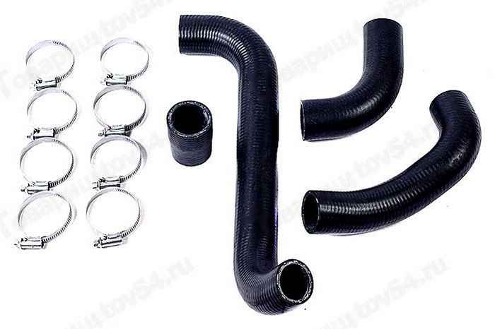 Патрубок радиатора ВАЗ 2101 (4шт) с хомутами <b>БРТ 84РШХ</b> - изображение Патрубок радиатора ВАЗ 2101 (4шт) с хомутами <b>БРТ 84РШХ</b> - изображение