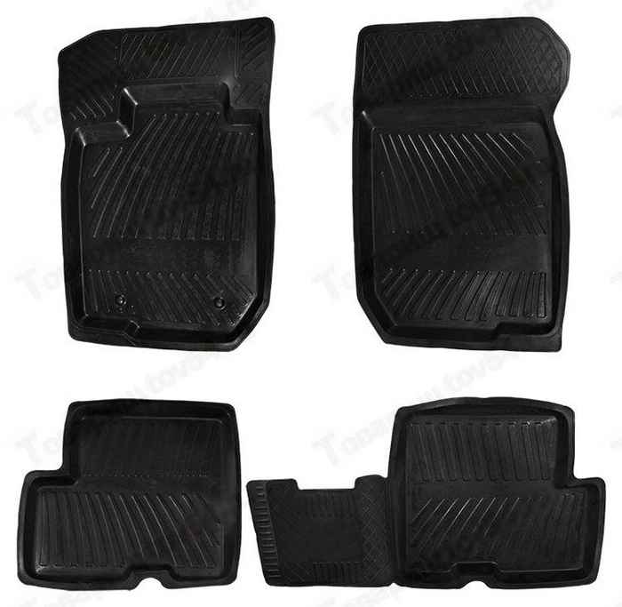 Ковры салона Lada Largus (5-ти местный) резин <b>БРТ RВLАR-0014-0017Р</b> - изображение