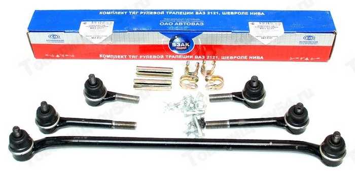 Трапеция рул.тяги ВАЗ 2121 в сб. со скрутками <b>БЗАК 906-293 скр.</b> - изображение