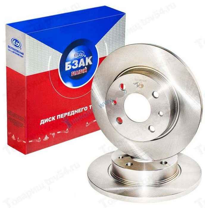 Диски тормозные ВАЗ 2108 комплект 2шт <b>БЗАК 906-312</b> (2108-3501070) - изображение
