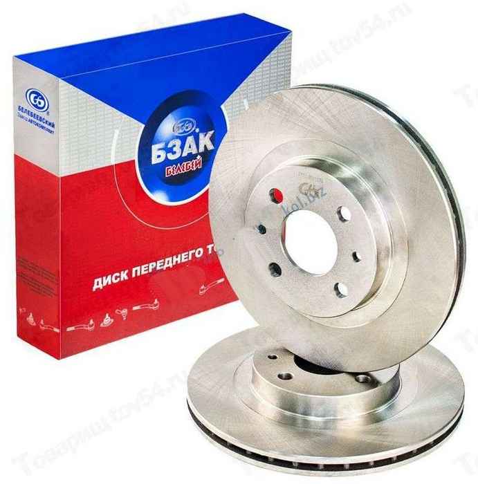 Диски тормозные ВАЗ 2112 вентилируемые комплект 2шт <b>БЗАК 906-621</b> (2112-3501070) - изображение