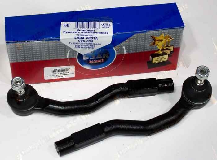 Наконечник рулевой ВАЗ 2180 Vesta (комплект левый+ правый) <b>БЗАК 906-696</b> (8450039696 + 8450039697) - изображение