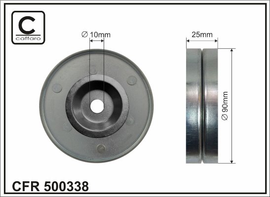 Ролик п/клин. ремня (металл.) SUZ Gr.Vitara -15 <b>CAFFARO 500338</b> - изображение