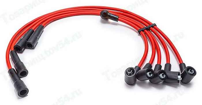 Провода высоковольные ВАЗ 2108 карб красн медн <b>CARGEN 2108370708010CU</b> - изображение