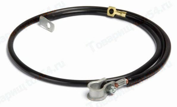 Провод АКБ '-' ВАЗ 2121 (L=1080) клемма 1-конт <b>CARGEN 21214-3724080-10</b> - изображение