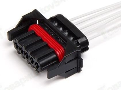 Колодка ДМРВ ВАЗ 2105, 2107 5 конт. с проводами <b>CARGEN АХ-320-2</b> - изображение