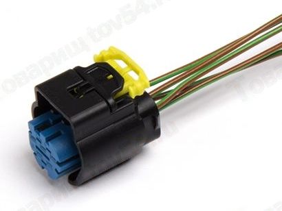 Колодка ДМРВ ВАЗ Калина Приора, Нива (16клап.) с проводами <b>CARGEN АХ-320-5</b> - изображение Колодка ДМРВ ВАЗ Калина Приора, Нива (16клап.) с проводами <b>CARGEN АХ-320-5</b> - изображение