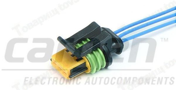 Колодка датчика скорости ВАЗ 1117,1118,1119 Калина 3 конт. с проводами <b>CARGEN АХ-337</b> - изображение