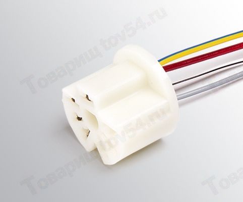 Колодка переключателя вентилятора отопителя ВАЗ 2108-21099, 2113-2115, с проводами <b>CARGEN АХ-366-2</b> - изображение