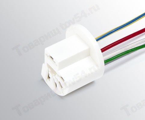 Колодка переключателя вентилятора отопителя ВАЗ 2123, 2170, с проводами <b>CARGEN АХ-366-3</b> - изображение