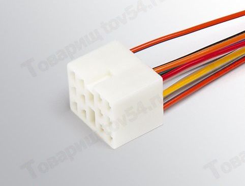 Колодка выключателя аварийной сигнализации ВАЗ 2108-2112, 1117-1119 Калина, 2123 Калина с проводами <b>CARGEN АХ-369-2</b> - изображение