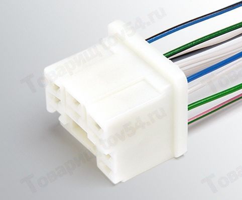 Колодка подрулевого переключателя света ВАЗ 2108-2115,1117-1119, 2123, 2170, с проводами <b>CARGEN АХ-370-1</b> - изображение