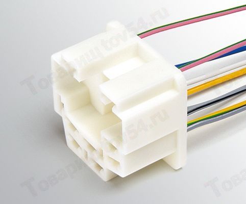 Колодка подрулевого переключателя щеток стеклоочистителя ВАЗ 2108-2115, 1117-1119, 2123, 2170 с проводами в <b>CARGEN АХ-370-2</b> - изображение