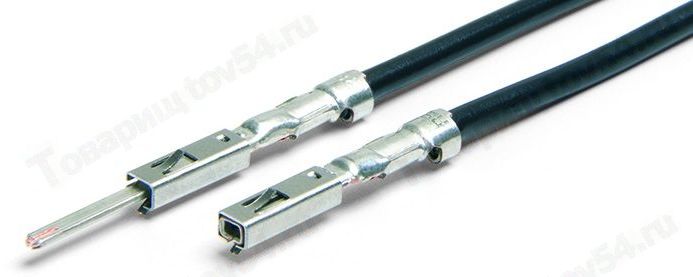 Клемма 'папа+мама' 1,5 мм ВАЗ 2123 Нива Шевроле, 1118 Калина, 2190 Приора с проводом <b>CARGEN АХ-416</b> - изображение