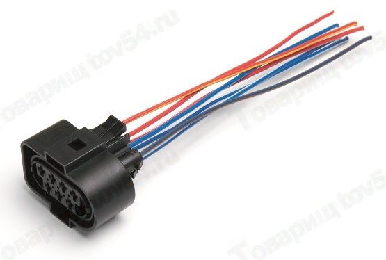 Колодка блок-фары ВАЗ 1117-1119, с проводами <b>CARGEN АХ-435</b> - изображение Колодка блок-фары ВАЗ 1117-1119, с проводами <b>CARGEN АХ-435</b> - изображение