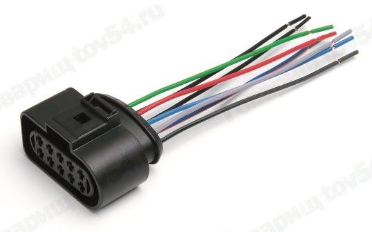 Колодка блок-фары ВАЗ 2170, с проводами <b>CARGEN АХ-436</b> - изображение Колодка блок-фары ВАЗ 2170, с проводами <b>CARGEN АХ-436</b> - изображение