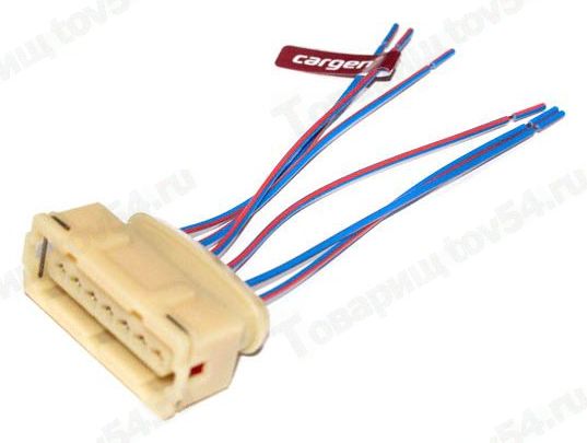 Колодка соединительная коммутатора, блока ЭПХ ВАЗ 2108-2115 6 проводов <b>CARGEN АХ-442</b> - изображение