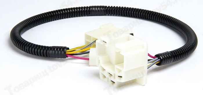 Жгут переходник к подрулевому переключателю света ВАЗ 2108-2115, 1117-1119 Калина, 2123, 2170 Приора <b>CARGEN АХ-606</b> - изображение