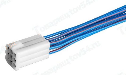 Колодка к обогревателю сидений ВАЗ 1118 Калина, 2170 Приора, 2190 Гранта от кноп. стеклоподъемника старого образца с проводами <b>CARGEN AX-499</b> - изображение