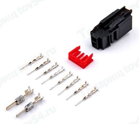 Разъем 10-контактный замка двери Lada Vesta (1563125-1) <b>CARGEN AX64210S</b> - изображение