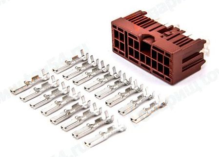 Разъем подрулевого переключателя щеток стеклооочистителя 16 конт. Lada Vesta <b>CARGEN AX64216S</b> - изображение