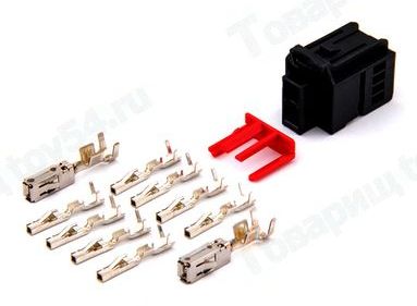 Разъем 10-контактный замка двери Lada Vesta (1563123-1) <b>CARGEN AX64310S</b> - изображение