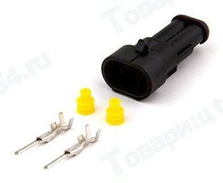 Разъем 2-контактный замка капота Lada Vesta <b>CARGEN AX6442S</b> - изображение