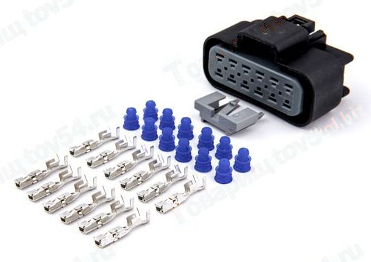 Разъем жгута форсунок ВАЗ штыревой 12 конт. <b>CARGEN AX64512S</b> - изображение