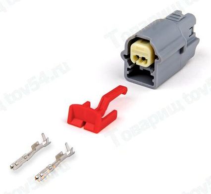 Разъем 2-контактный к датчику фронтального и бокового удара Lada Vesta <b>CARGEN AX6472S</b> - изображение