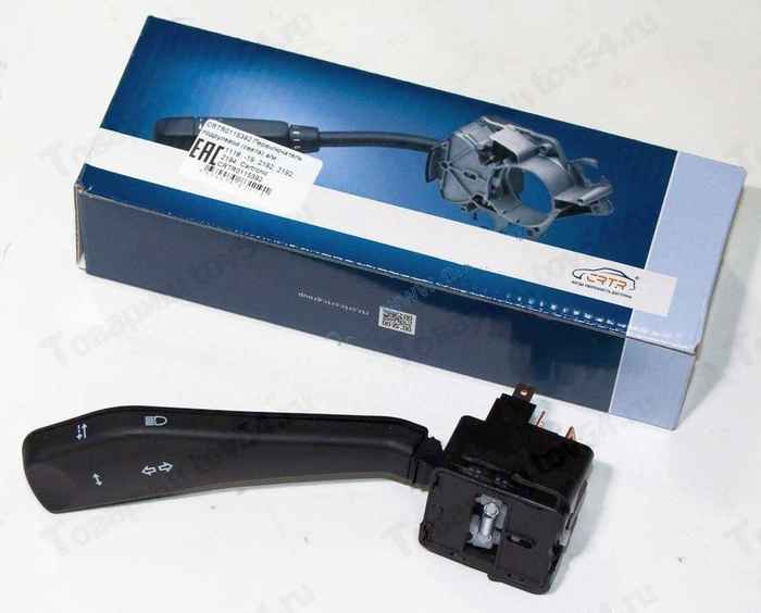 Переключатель подрулевой ВАЗ 1118 Калина нового образца левый (поворотов) <b>CARTRONIC CRTR0115392</b> - изображение