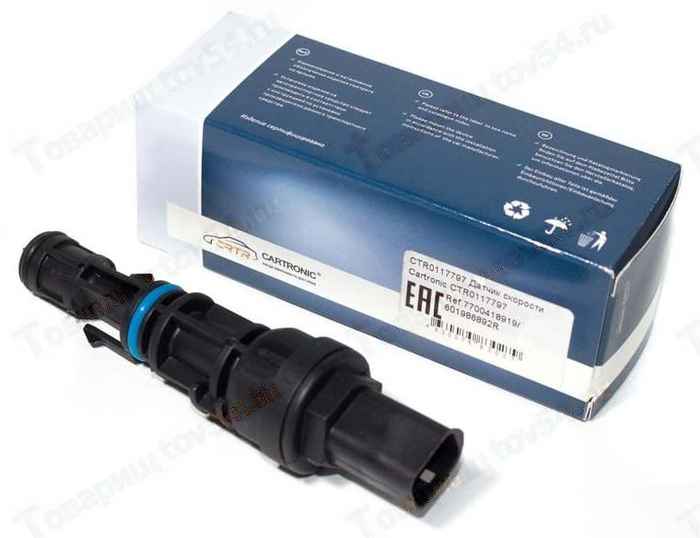 Датчик скорости LADA Largus, Renault Logan с ABS треугольная фишка 7700418919 <b>CARTRONIC CRTR0117797</b> - изображение