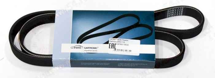 Ремень 6PK1115 ВАЗ 2110-2170 с ГУР и кондиционером <b>CARTRONIC CRTR0118529</b> - изображение
