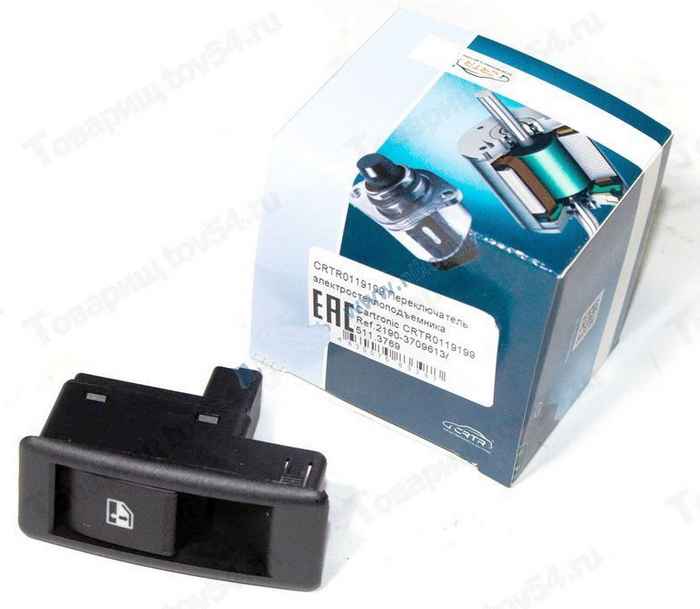 Выключатель стеклоподъемника ВАЗ 2190 Гранта (511.3769) <b>CARTRONIC CRTR0119199</b> - изображение