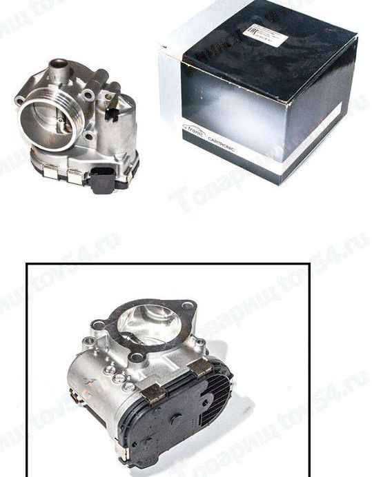 Дроссель с электроприводом ВАЗ 21126-1148010 <b>Cartronic CTR0117984</b> (аналог BOSCH 0280750526) - изображение