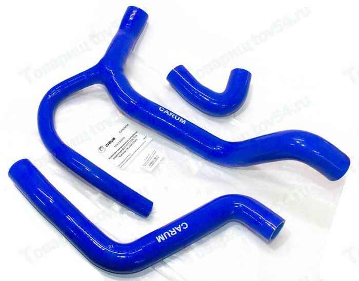 Патрубки радиатора ВАЗ 1117-1119 Калина 16кл (3 шт) силикон <b>CARUM 1118-1303016</b> - изображение Патрубки радиатора ВАЗ 1117-1119 Калина 16кл (3 шт) силикон <b>CARUM 1118-1303016</b> - изображение