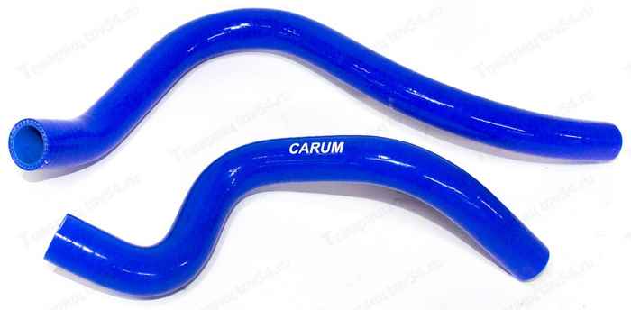 Патрубки отопителя ВАЗ 2190 Гранта (2шт) силикон <b>CARUM 2190-8102000</b> - изображение